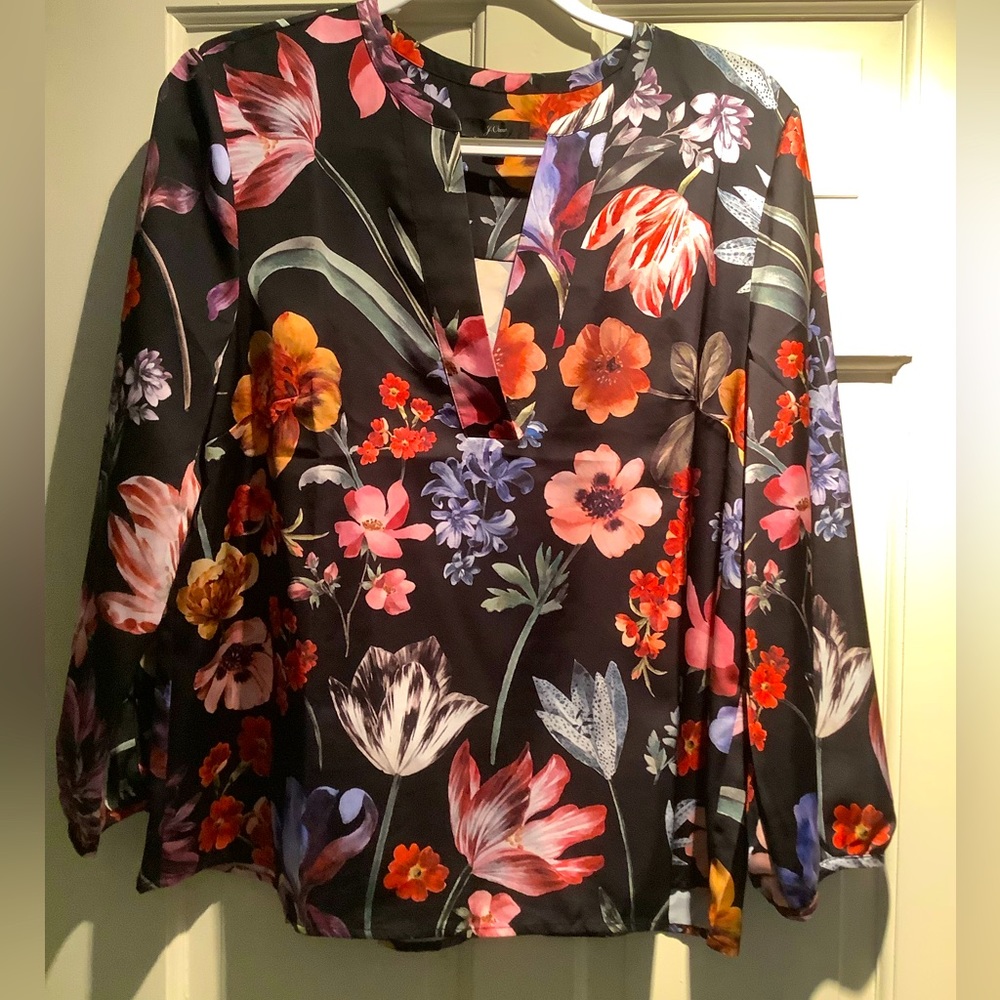 J. Crew Floral blouse